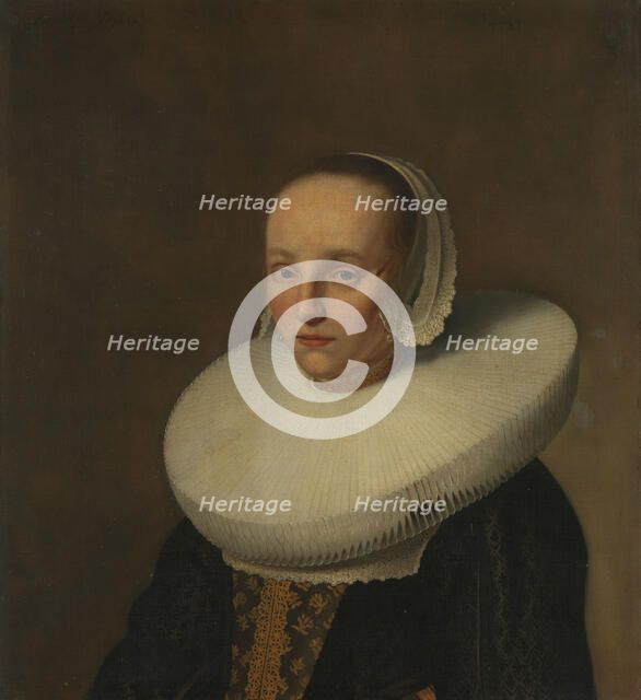 Portrait of Anna van der Does (1609-1650), 1642. Creator: Paulus Hennekyn.