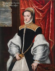 Portrait of Anna von Egmond (1533-1558), Countess of Buren, 1550s. Creator: Mor; Antonis (Anthonis); van Dashorst (c. 1517-1577)
