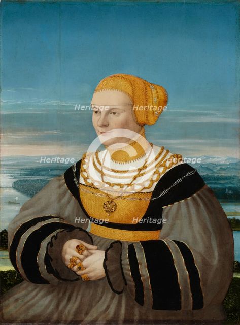 Portrait of Anna von Holzhausen, née Ratzeburg, 1535. Creator: Conrad Faber von Creuznach.