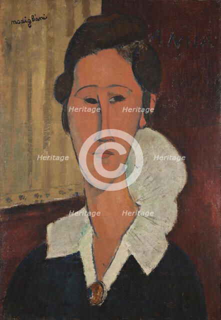 Portrait of Anna Zborowska, 1917. Creator: Modigliani, Amedeo (1884-1920).