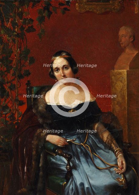 Portrait of Anna Alexeevna Andrault (1808-1888), née Olenina.