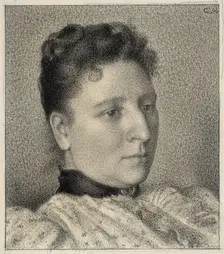 Portrait of Anna Boch, 1894. Creator: Georges Lemmen