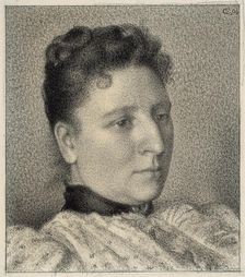 Portrait of Anna Boch, 1894. Creator: Georges Lemmen