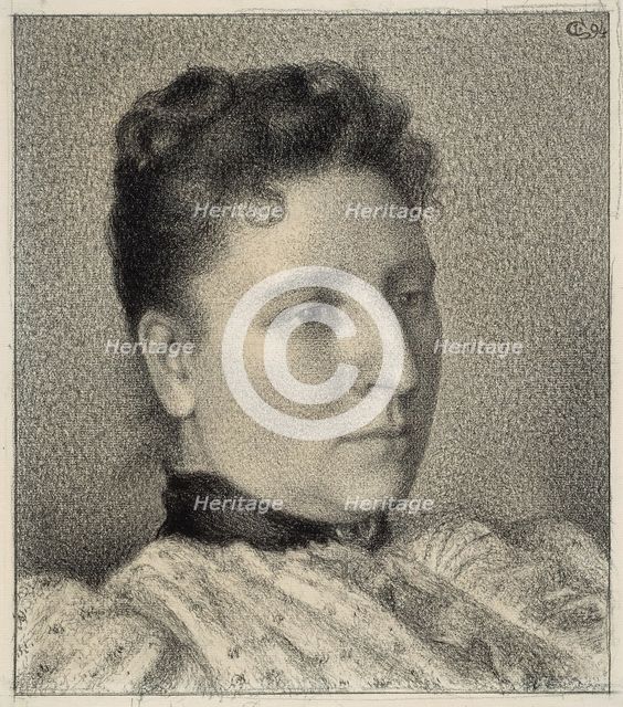 Portrait of Anna Boch, 1894. Creator: Georges Lemmen.