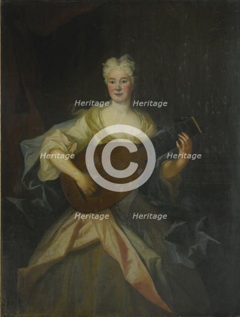 Portrait of Anna Constantia, Countess of Cosel (1680-1765), nee von Brockdorff. Artist: Silvestre, Louis de (1675-1760)