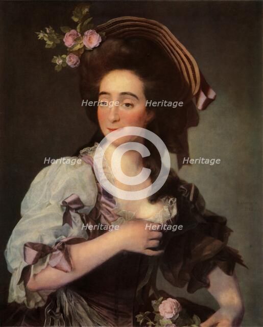 'Portrait of Anna Davie Bernuzzi', 1782, (1965).  Creator: Dmitry Levitsky.