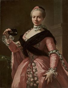 Portrait of Anna de Banzi Carrati, 1760. Creator: Gandolfi, Ubaldo (1728-1781)