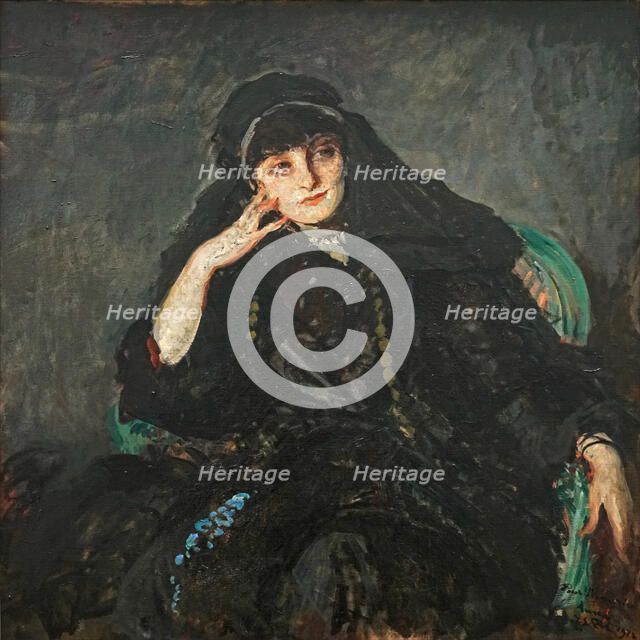 Portrait of Anna-Elisabeth, Comtesse Mathieu de Noailles (1876-1933), 1912. Creator: Blanche, Jacques-Émile (1861-1942).