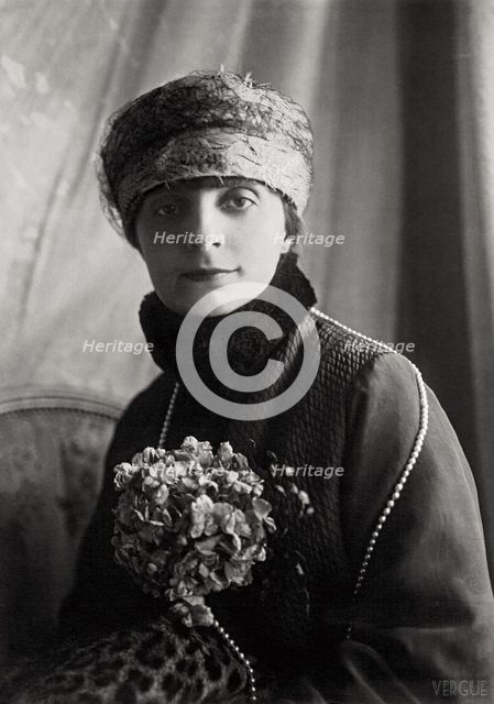 Portrait of Anna-Elisabeth, Comtesse Mathieu de Noailles (1876-1933), 1922.