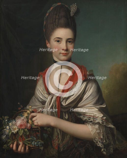 Portrait of Anna Elisabeth Battier, née Storp, 1771. Creator: Jens Juel.