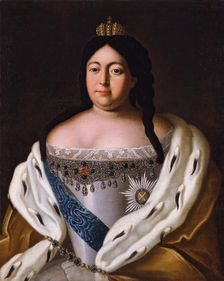 Portrait of Anna Ioannovna, 1750. Creator: Unknown