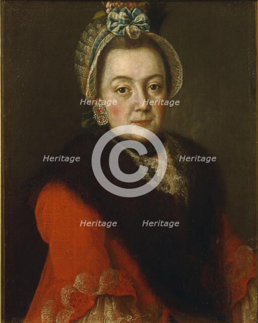 Portrait of Anna Ivanovna Kolycheva, 1768. Artist: Antropov, Alexei Petrovich (1716-1795)