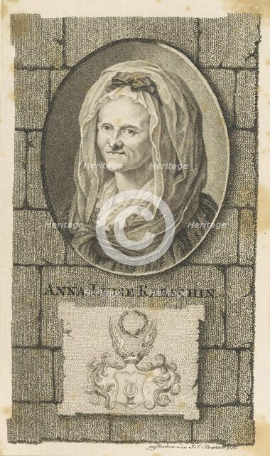Portrait of Anna Louisa Karsch (1722-1791), 1796. Creator: Krethlow, Johann Friedrich (1767-1842).