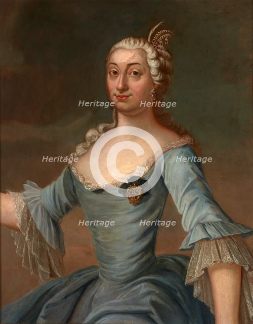 Portrait of Anna Ludwika Radziwill née Mycielska (1729-1771), Wife of Michal..., mid 18th century. Creator: Unknown.