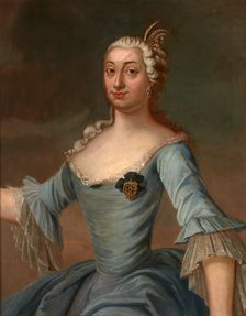 Portrait of Anna Ludwika Radziwill née Mycielska (1729-1771), Wife of Michal..., mid 18th century. Creator: Unknown