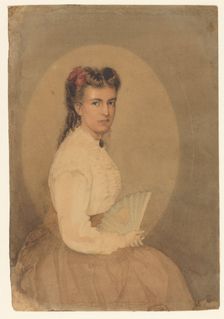 Portrait of Anna Maria Augusta Hilverdink, 1852-1914. Creator: Anthony Cornelis Cramer