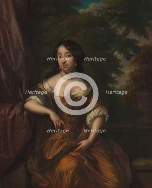 Portrait of Anna Maria Hoeufft (1646-1715), wife of Jan Boudaen Courten, 1690-1753. Creator: Gaspar Netscher.