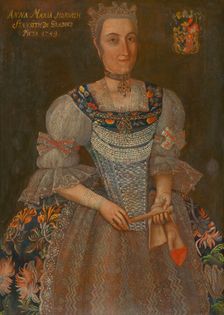 Portrait of Anna Maria Horvath-Stancic de Gradez, 1749. Creator: Ján Gottlieb Kramer