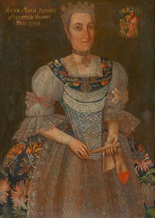 Portrait of Anna Maria Horvath-Stancic de Gradez, 1749. Creator: Ján Gottlieb Kramer