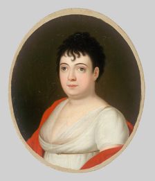 Portrait of Anna Mária Szirmayová, née Horvath-Stansith, 1810-1820. Creator: Jozef Czauczik