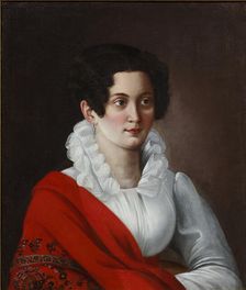 Portrait of Anna Nikolayevna Nashchokina, née Panova, 1820s