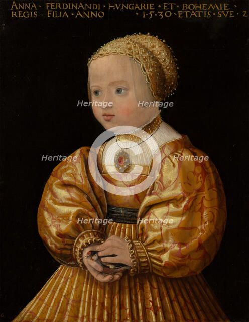 Portrait of Anna of Austria (1528-1590), Aged Two. Creator: Jakob Seisenegger.