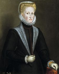 Portrait of Anna of Austria (1549-1580), Queen consort of Spain and Portugal, 1573. Creator: Anguissola, Sofonisba (ca. 1532-1625)