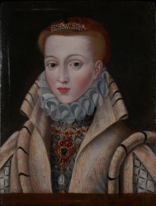 Portrait of Anna of Austria (1549-1580), Queen consort of Spain and Portugal, 2nd half of 16th cen. Creator: Anonymous