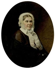 Portrait of Anna Petrovna Bakhmeteva, 1874. Creator: Alexei Ivanovich Korzukhin
