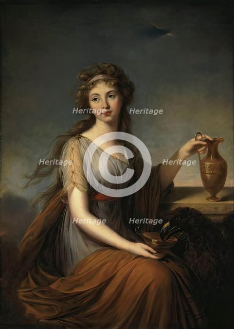 Portrait of Anna Pitt as Hebe, 1792. Creator: Elisabeth Louise Vigee-LeBrun.