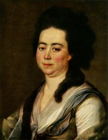Portrait of Anna Sergeyevna Bakunina c1770s, (1965). Creator: Dmitry Levitsky