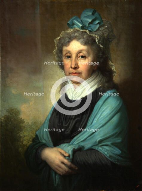 Portrait of Anna Sergeyevna Bezobrazova, End 1790s. Artist: Borovikovsky, Vladimir Lukich (1757-1825)