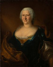 Portrait of Anna Sybilla von Holzhausen, née zum Jungen, c1735-1745. Creator: German Master