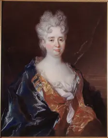 Portrait of Anne-Thérèse de Marguenat de Courcelles, Marquise de Lambert (1647-1733), c1710. Creator: Nicolas de Largilliere