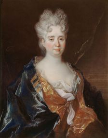 Portrait of Anne-Thérèse de Marguenat de Courcelles, marquise de Lambert, c. 1710. Creator: Largillière, Nicolas, de (1656-1746)
