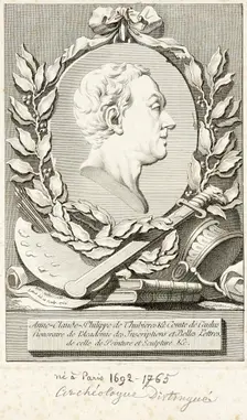 Portrait of Anne-Claude-Philippe de Thubieres, 1766. Creator: Claude Antoine Littret de Montigny