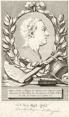 Portrait of Anne-Claude-Philippe de Thubieres, 1766. Creator: Claude Antoine Littret de Montigny