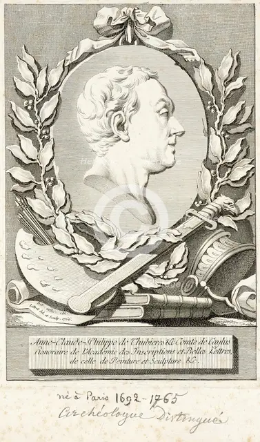 Portrait of Anne-Claude-Philippe de Thubieres, 1766. Creator: Claude Antoine Littret de Montigny.