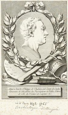 Portrait of Anne-Claude-Philippe de Thubieres, 1766. Creator: Claude Antoine Littret de Montigny