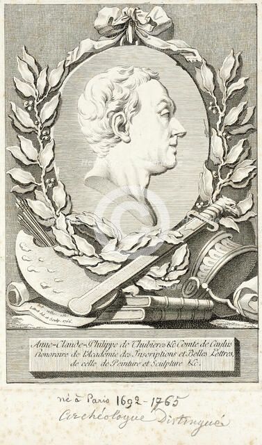 Portrait of Anne-Claude-Philippe de Thubieres, 1766. Creator: Claude Antoine Littret de Montigny.