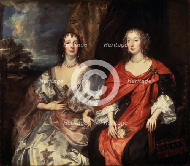 'Portrait of Anne Dalkeith, and Anne Kirke', 1630s.  Artist: Anthony van Dyck