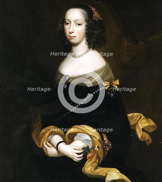 Portrait of Anne de Croÿ (1564-1635), Duchess of Aarschot, 1633. Creator: Anonymous.