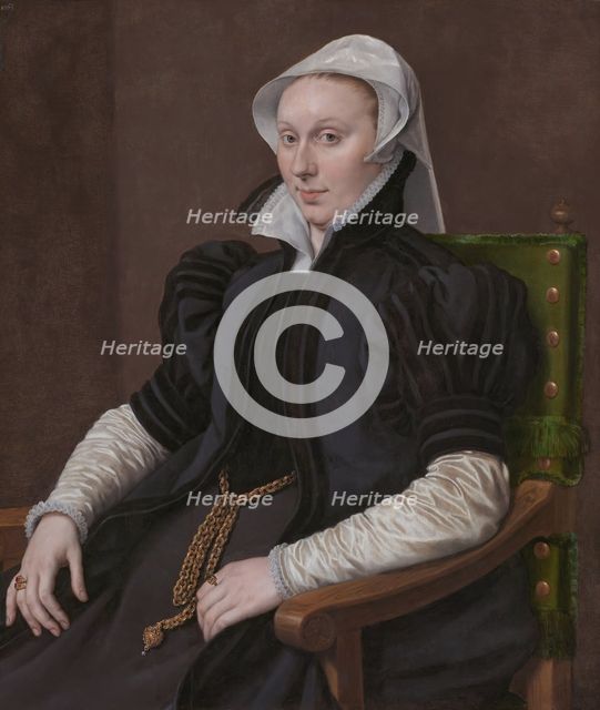 Portrait of Anne Fernely, pendant to Sir Thomas Gresham, 1563. Creator: Antonis Mor.