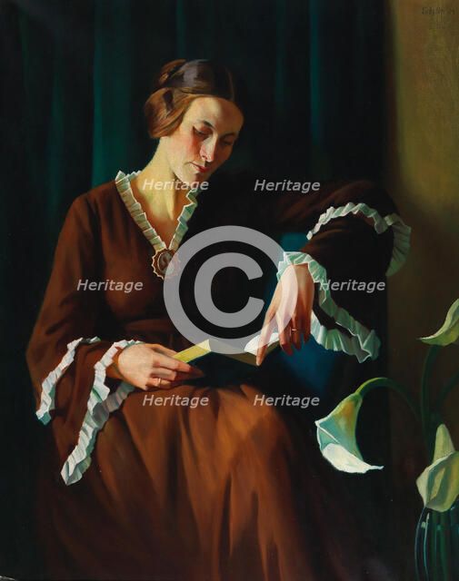 Portrait of Anne Kayssler, 1924. Creator: Erbslöh, Adolf (1881-1947).