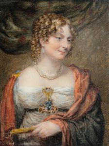 Portrait of Anne Law (née Towry), 1st Lady Ellenborough, c. 1821. Creator: John Linnell (British, 1792-1882)