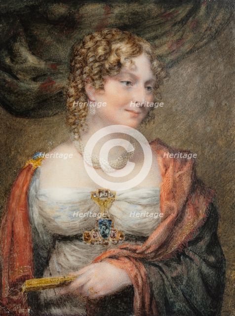 Portrait of Anne Law (née Towry), 1st Lady Ellenborough, c. 1821. Creator: John Linnell (British, 1792-1882).