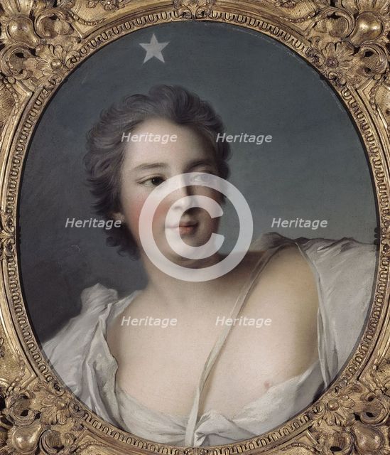 Portrait of Anne-Marie de Mailly-Nesle, Marquise de La Tournelle, later Duchess of Chateauroux... Creator: Ecole Francaise.