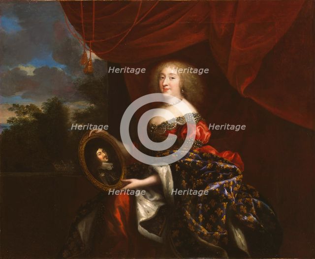 Portrait of Anne Marie Louise d'Orléans (1627-1693), Duchess of Montpensier. Creator: Mignard, Pierre (1612-1695).