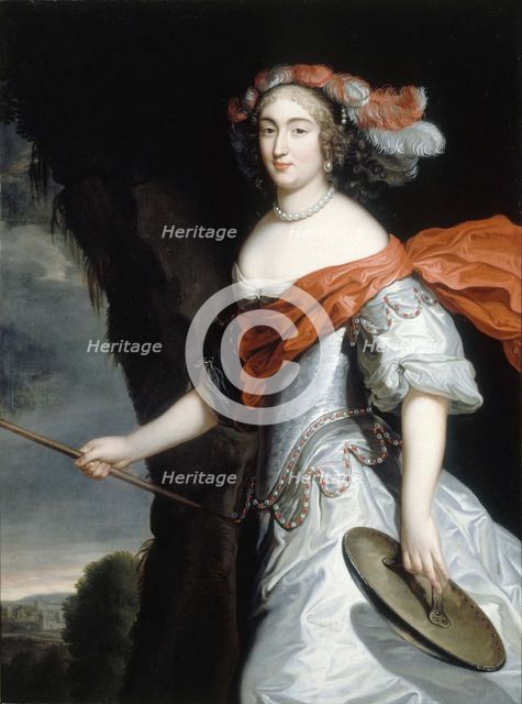 Portrait of Anne Marie Louise d'Orléans (1627-1693), Duchess of Montpensier, c. 1660. Creator: Beaubrun, Henri (1603-1677).