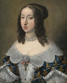 Portrait of Anne of Austria (1601-1666), c 1650. Creator: Anonymous
